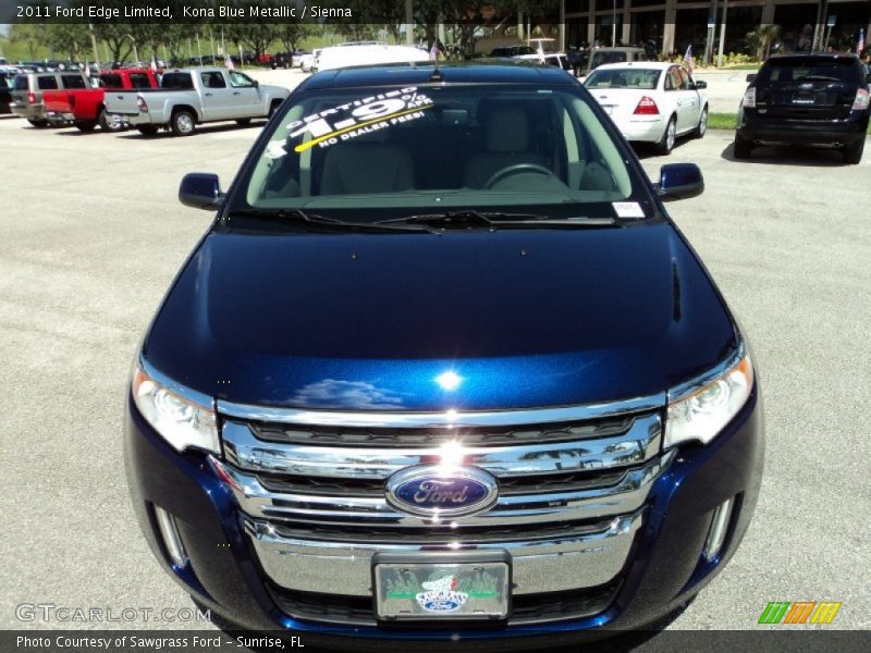 Kona Blue Metallic / Sienna 2011 Ford Edge Limited