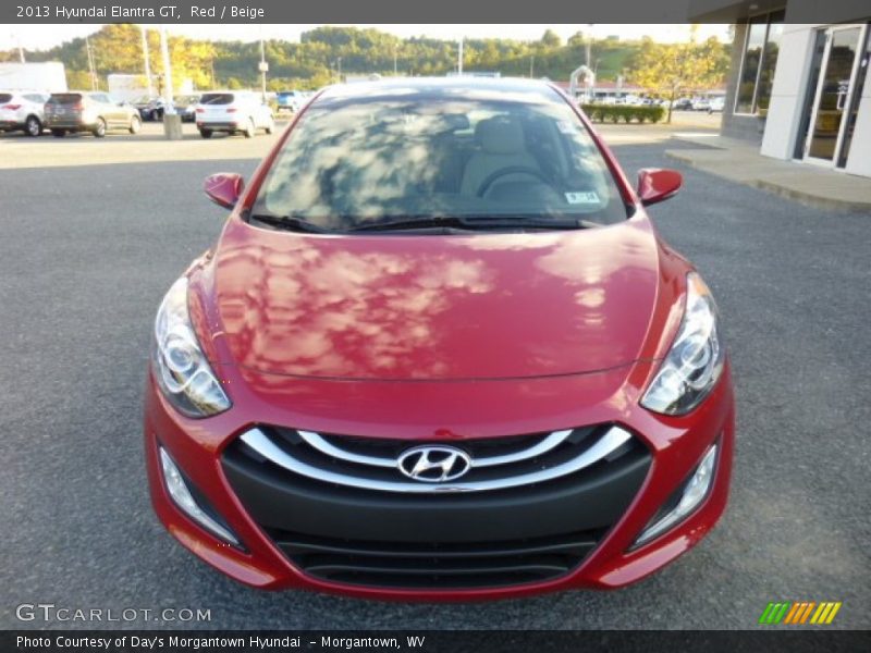 Red / Beige 2013 Hyundai Elantra GT