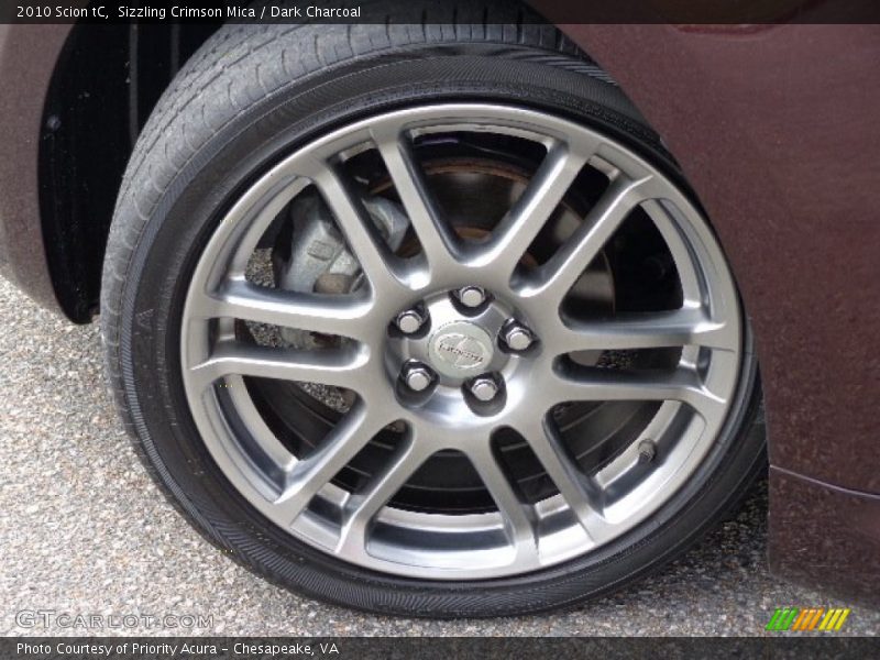 Sizzling Crimson Mica / Dark Charcoal 2010 Scion tC