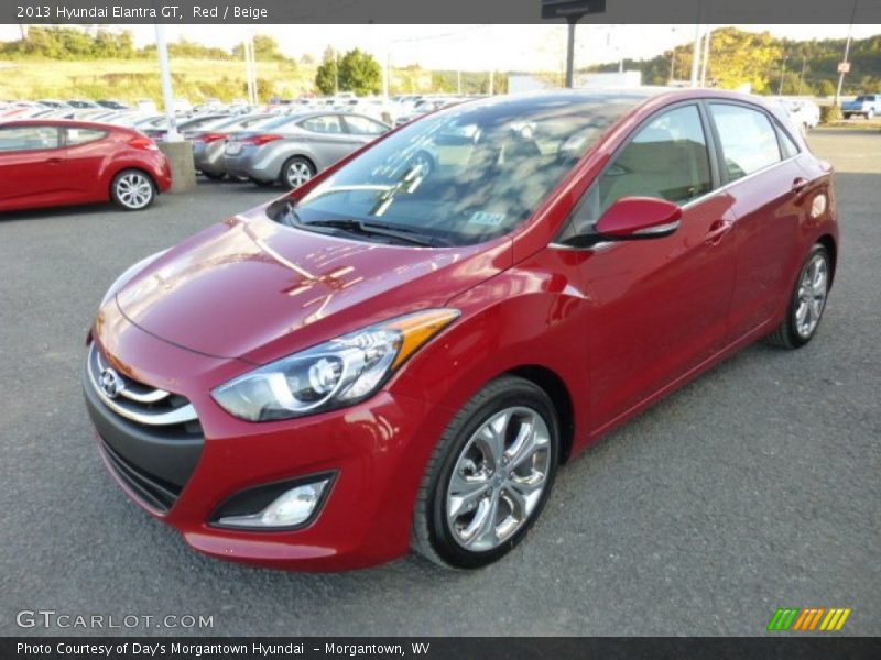 Red / Beige 2013 Hyundai Elantra GT