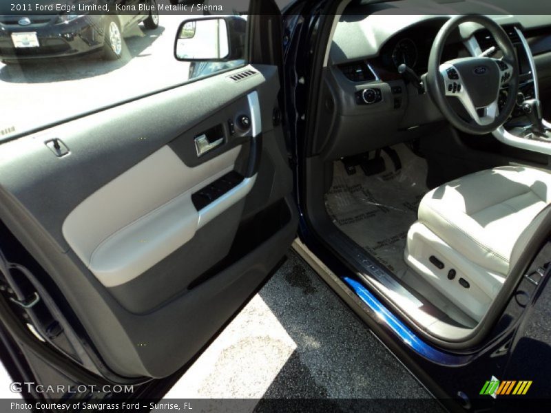 Kona Blue Metallic / Sienna 2011 Ford Edge Limited