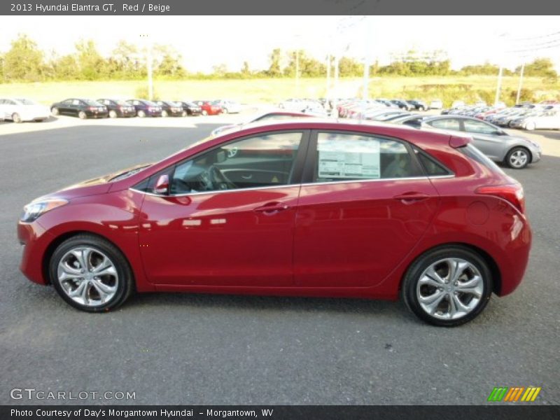 Red / Beige 2013 Hyundai Elantra GT