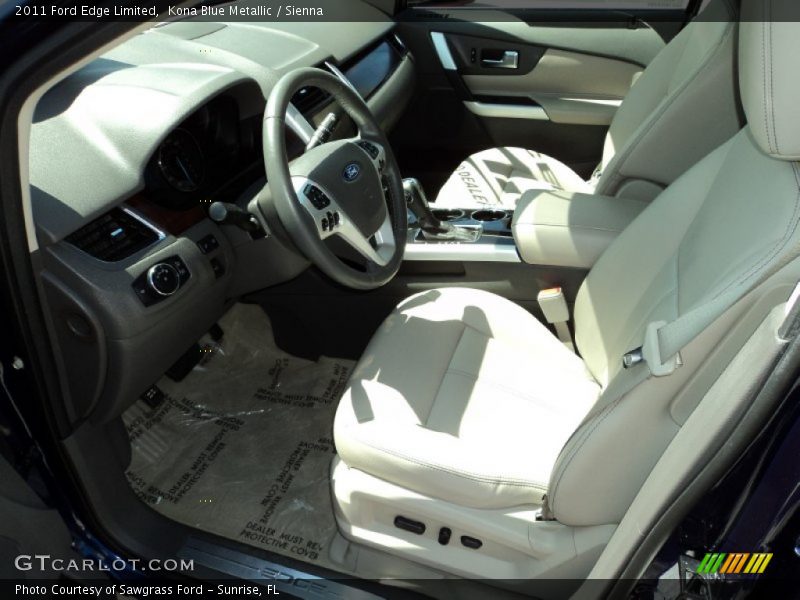 Kona Blue Metallic / Sienna 2011 Ford Edge Limited