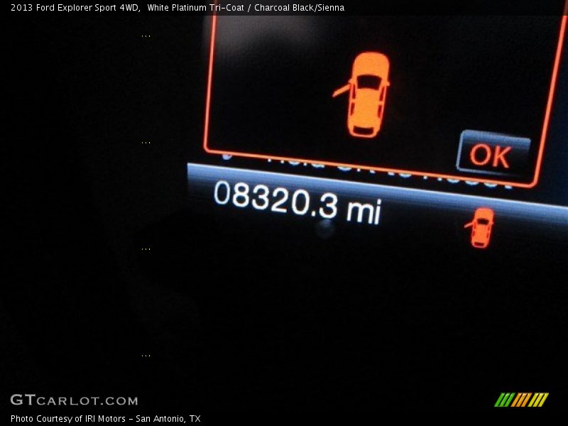 White Platinum Tri-Coat / Charcoal Black/Sienna 2013 Ford Explorer Sport 4WD
