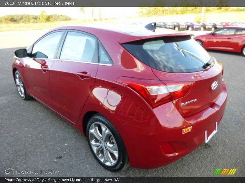 Red / Beige 2013 Hyundai Elantra GT