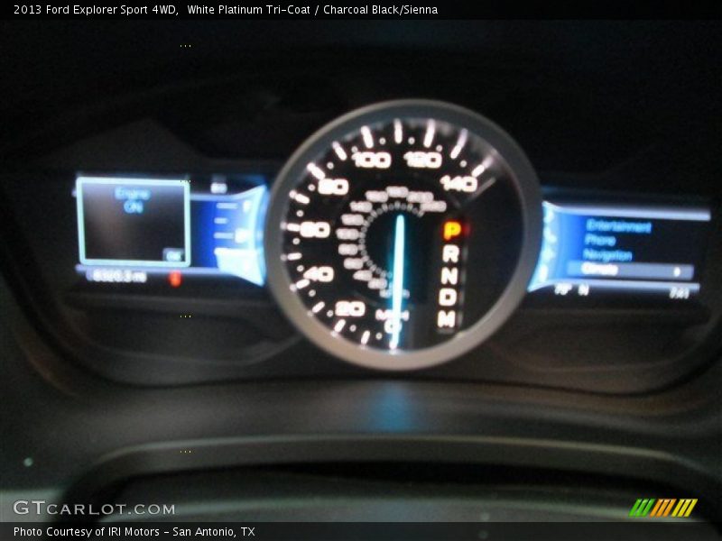 White Platinum Tri-Coat / Charcoal Black/Sienna 2013 Ford Explorer Sport 4WD