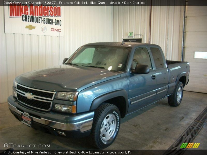 Blue Granite Metallic / Dark Charcoal 2006 Chevrolet Silverado 1500 Z71 Extended Cab 4x4