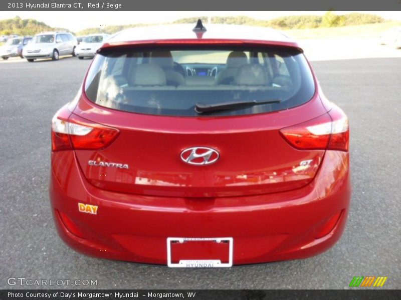 Red / Beige 2013 Hyundai Elantra GT