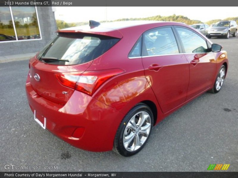 Red / Beige 2013 Hyundai Elantra GT