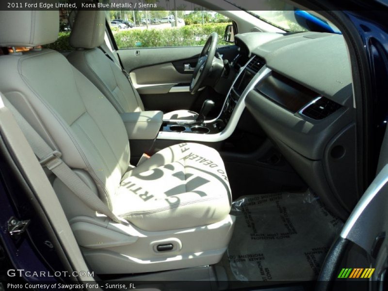 Kona Blue Metallic / Sienna 2011 Ford Edge Limited