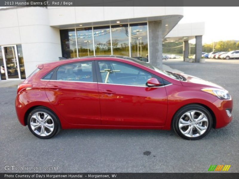 Red / Beige 2013 Hyundai Elantra GT