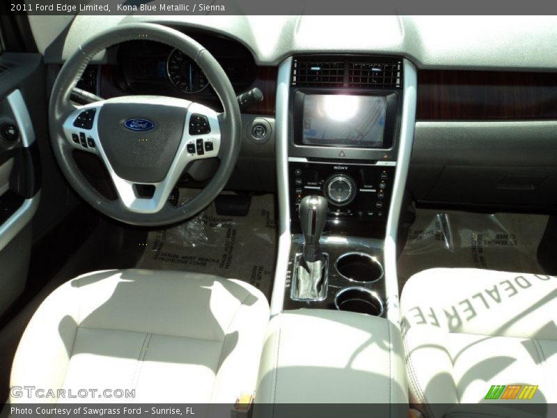 Kona Blue Metallic / Sienna 2011 Ford Edge Limited