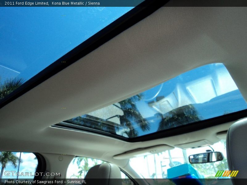 Kona Blue Metallic / Sienna 2011 Ford Edge Limited