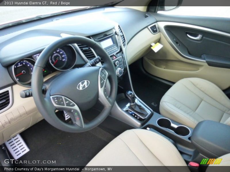 Red / Beige 2013 Hyundai Elantra GT