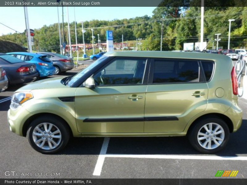 Alien Green / Black Soul Logo Cloth 2013 Kia Soul +