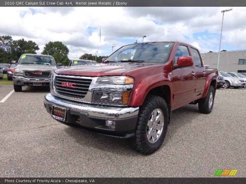 Merlot Jewel Metallic / Ebony 2010 GMC Canyon SLE Crew Cab 4x4