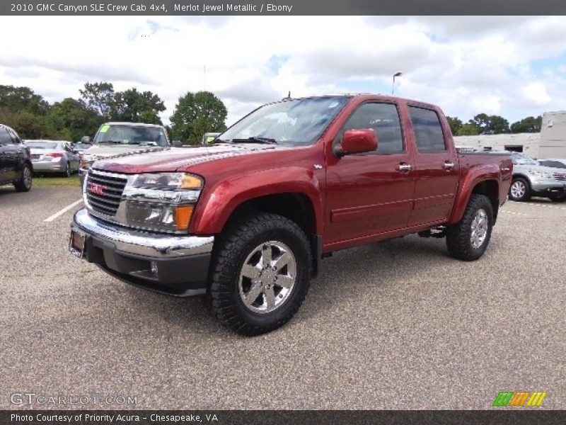 Merlot Jewel Metallic / Ebony 2010 GMC Canyon SLE Crew Cab 4x4