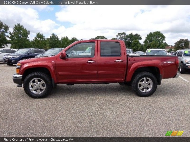 Merlot Jewel Metallic / Ebony 2010 GMC Canyon SLE Crew Cab 4x4