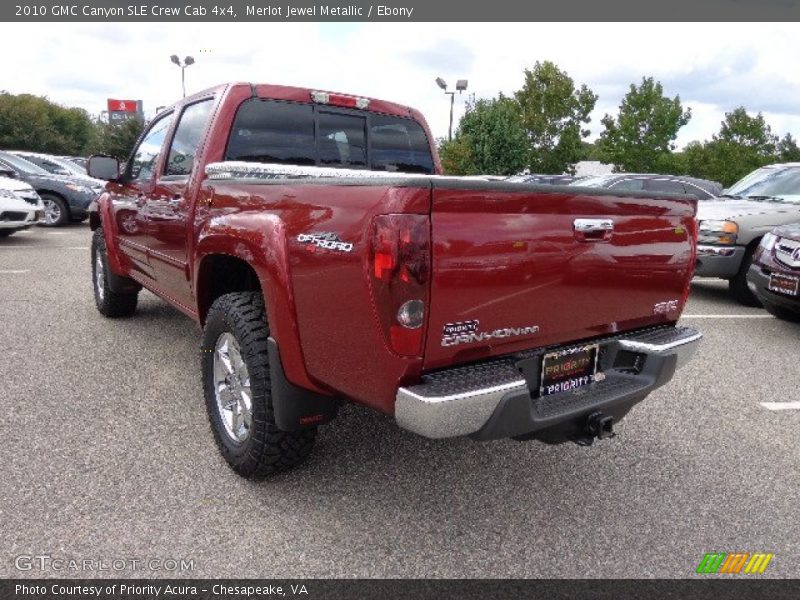 Merlot Jewel Metallic / Ebony 2010 GMC Canyon SLE Crew Cab 4x4