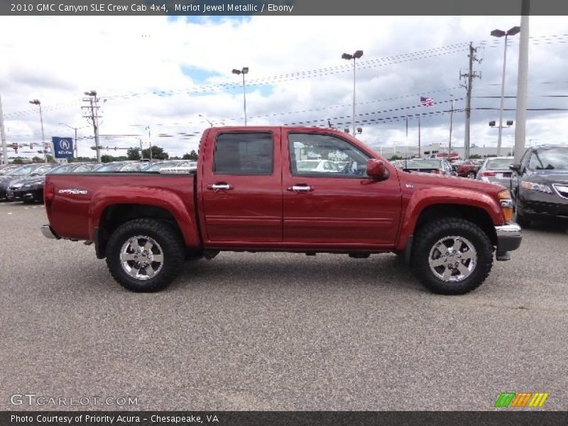 Merlot Jewel Metallic / Ebony 2010 GMC Canyon SLE Crew Cab 4x4