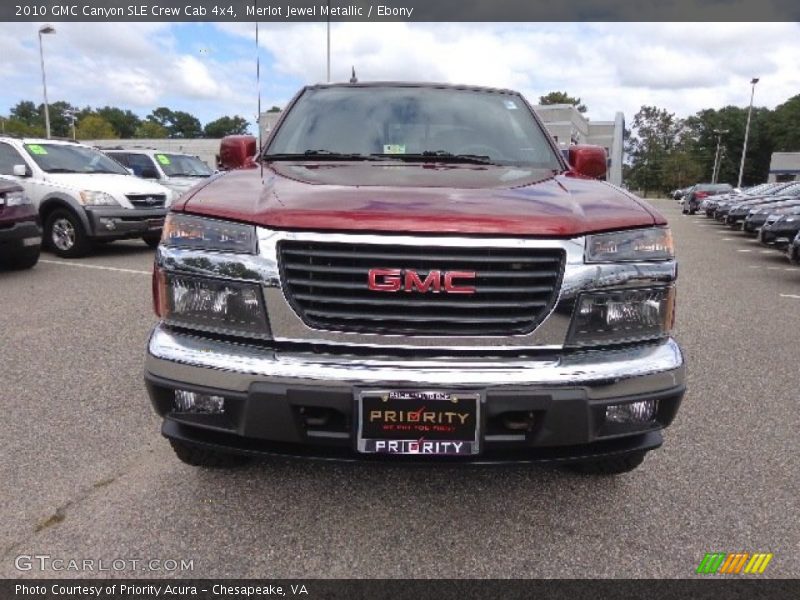 Merlot Jewel Metallic / Ebony 2010 GMC Canyon SLE Crew Cab 4x4