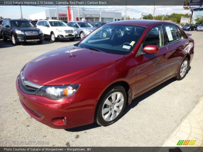 Camellia Red Pearl / Carbon Black 2010 Subaru Impreza 2.5i Sedan