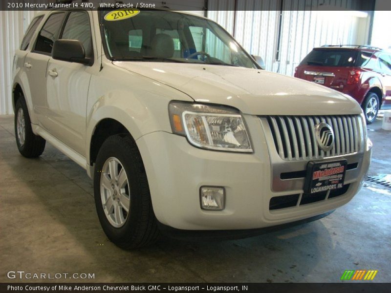 White Suede / Stone 2010 Mercury Mariner I4 4WD