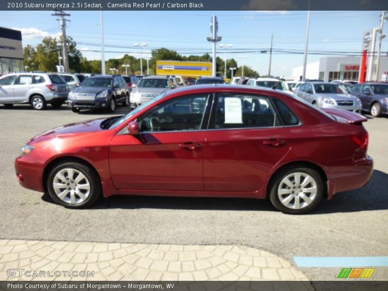 Camellia Red Pearl / Carbon Black 2010 Subaru Impreza 2.5i Sedan