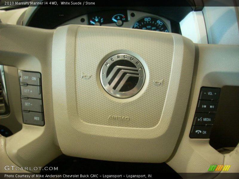 White Suede / Stone 2010 Mercury Mariner I4 4WD