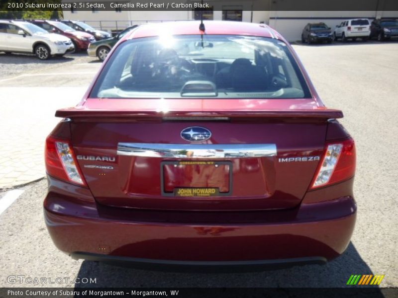 Camellia Red Pearl / Carbon Black 2010 Subaru Impreza 2.5i Sedan