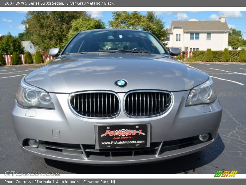 Silver Grey Metallic / Black 2007 BMW 5 Series 530xi Sedan