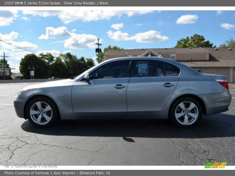 Silver Grey Metallic / Black 2007 BMW 5 Series 530xi Sedan