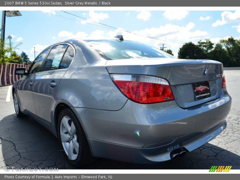 Silver Grey Metallic / Black 2007 BMW 5 Series 530xi Sedan