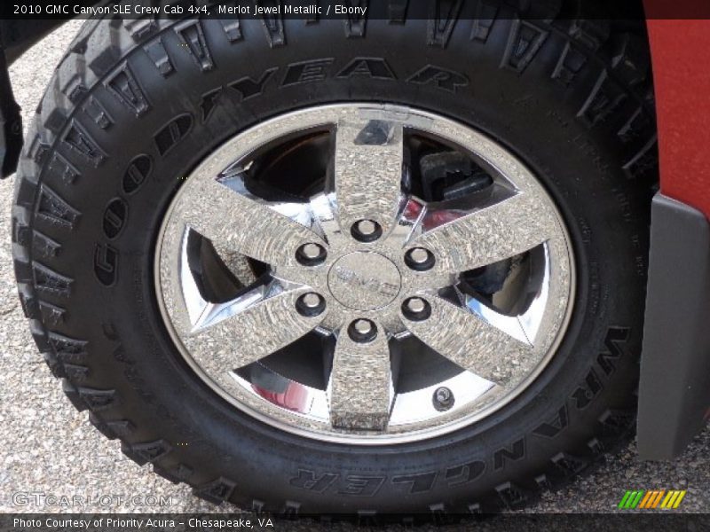 Merlot Jewel Metallic / Ebony 2010 GMC Canyon SLE Crew Cab 4x4
