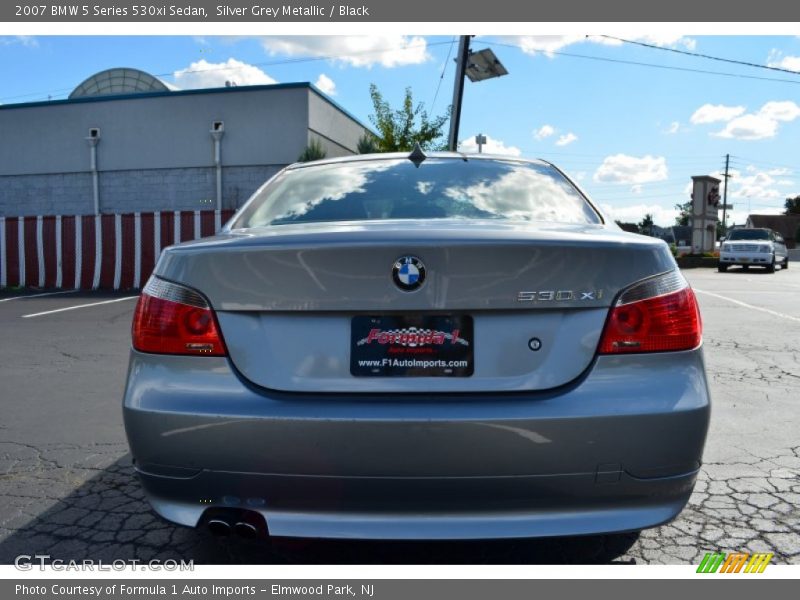 Silver Grey Metallic / Black 2007 BMW 5 Series 530xi Sedan