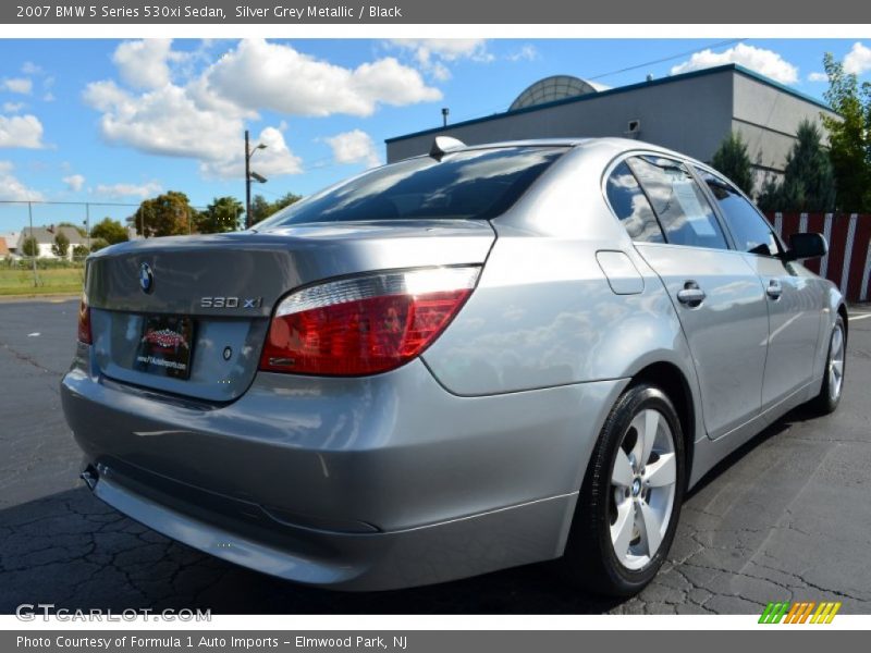 Silver Grey Metallic / Black 2007 BMW 5 Series 530xi Sedan