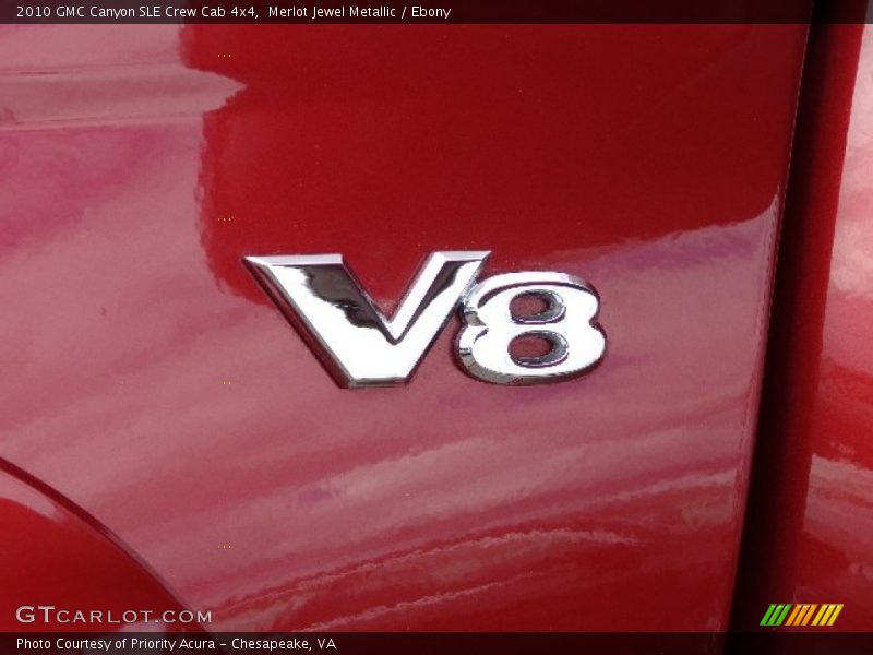 Merlot Jewel Metallic / Ebony 2010 GMC Canyon SLE Crew Cab 4x4