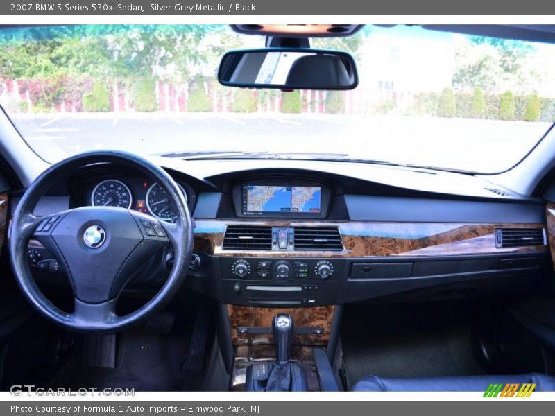 Silver Grey Metallic / Black 2007 BMW 5 Series 530xi Sedan