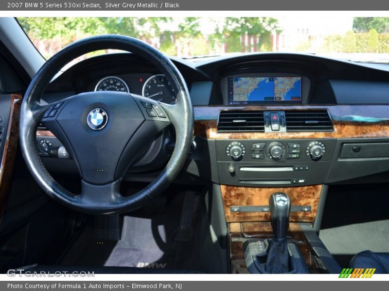 Silver Grey Metallic / Black 2007 BMW 5 Series 530xi Sedan