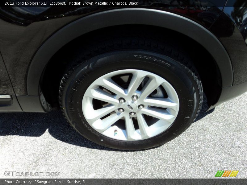 Kodiak Brown Metallic / Charcoal Black 2013 Ford Explorer XLT EcoBoost