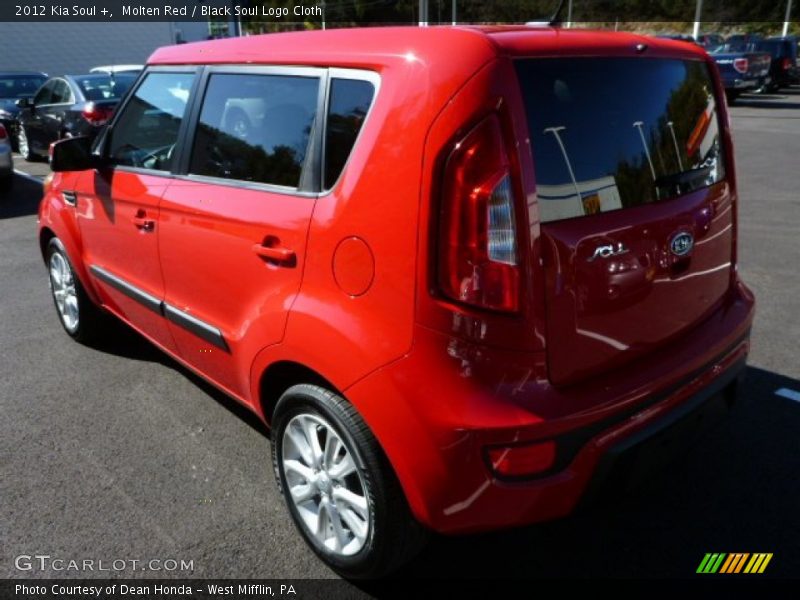 Molten Red / Black Soul Logo Cloth 2012 Kia Soul +