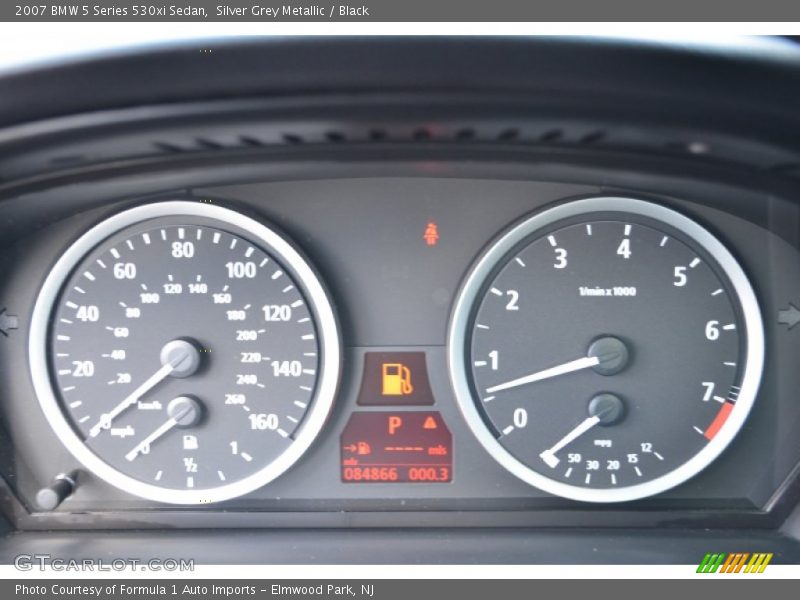 Silver Grey Metallic / Black 2007 BMW 5 Series 530xi Sedan