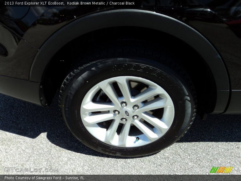 Kodiak Brown Metallic / Charcoal Black 2013 Ford Explorer XLT EcoBoost