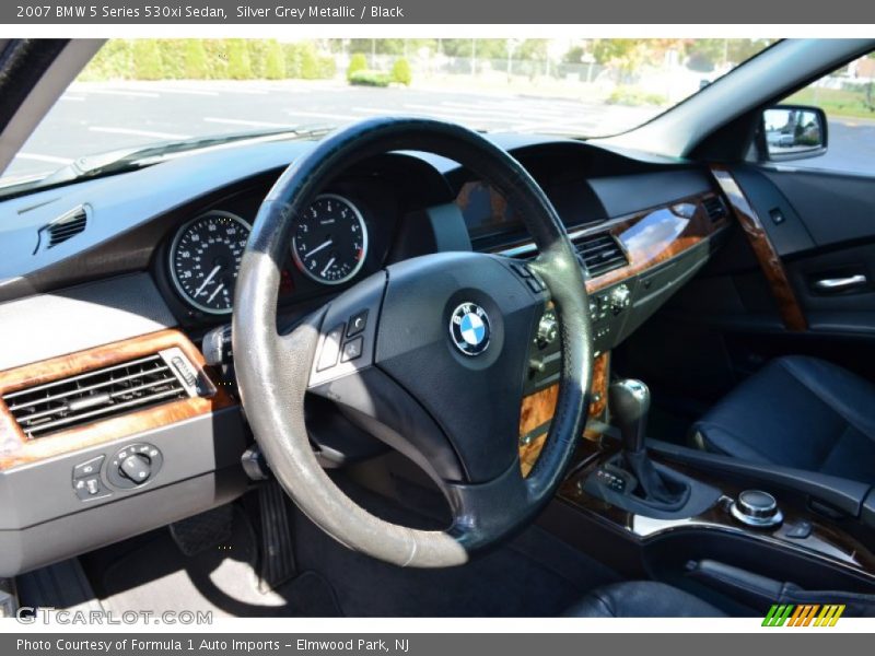 Silver Grey Metallic / Black 2007 BMW 5 Series 530xi Sedan