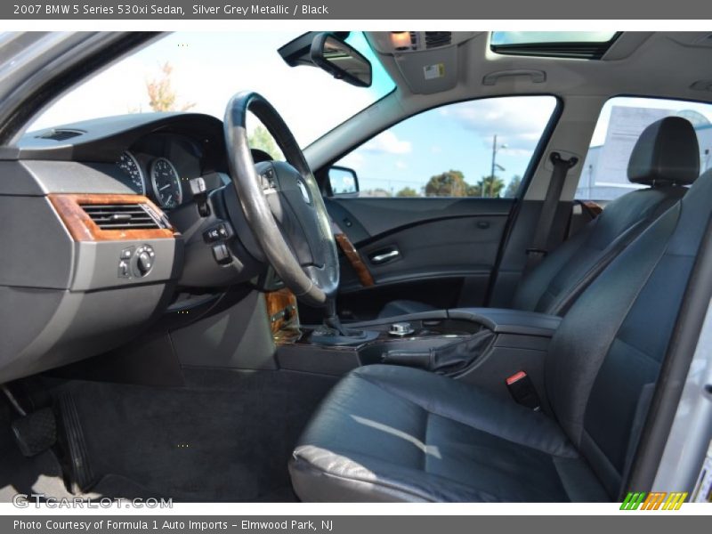 Silver Grey Metallic / Black 2007 BMW 5 Series 530xi Sedan