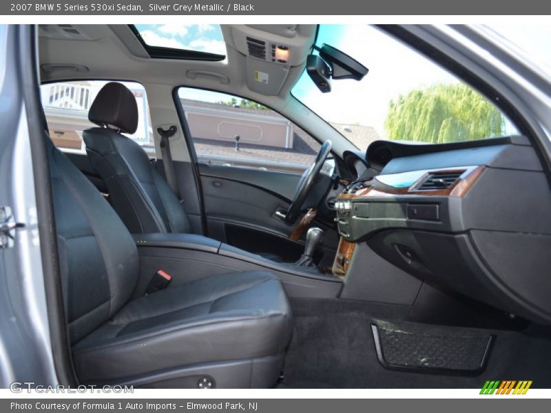Silver Grey Metallic / Black 2007 BMW 5 Series 530xi Sedan