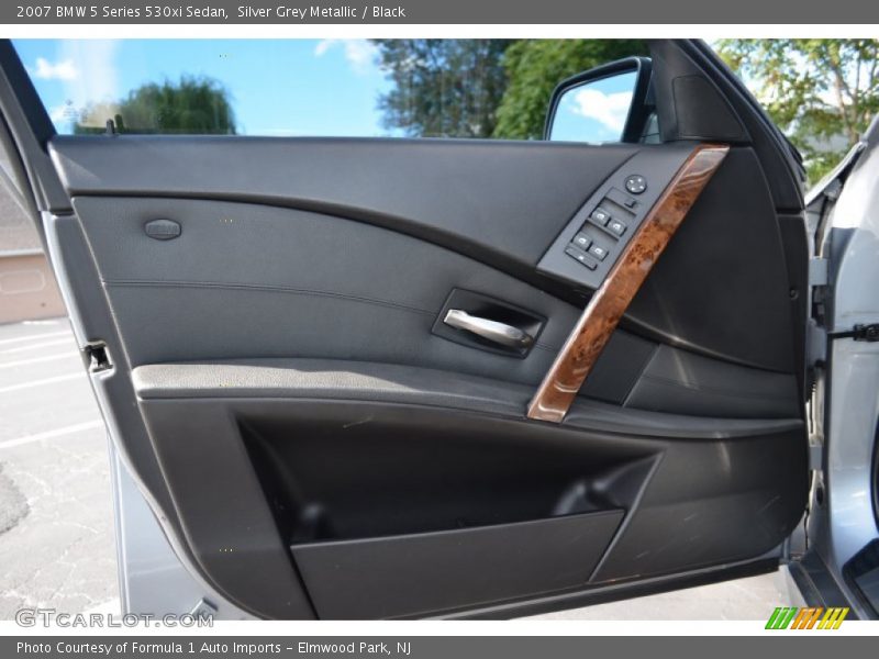 Silver Grey Metallic / Black 2007 BMW 5 Series 530xi Sedan