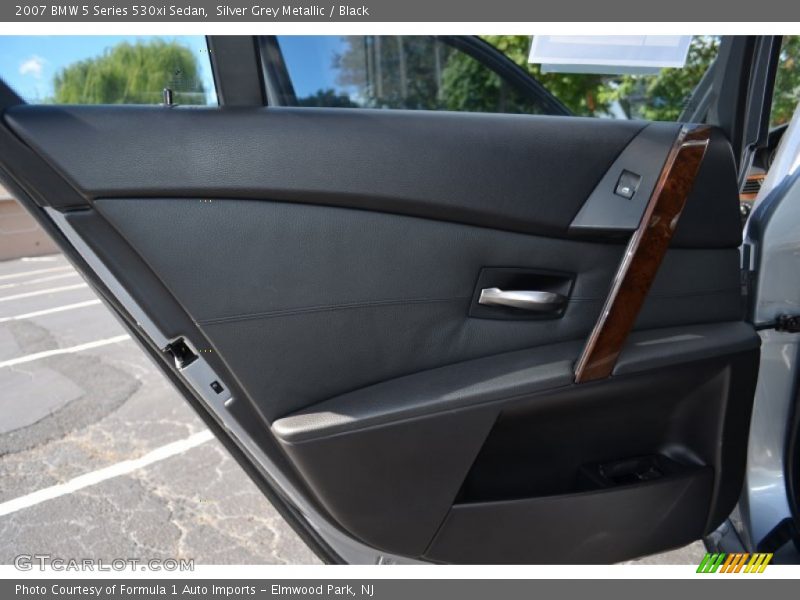 Silver Grey Metallic / Black 2007 BMW 5 Series 530xi Sedan