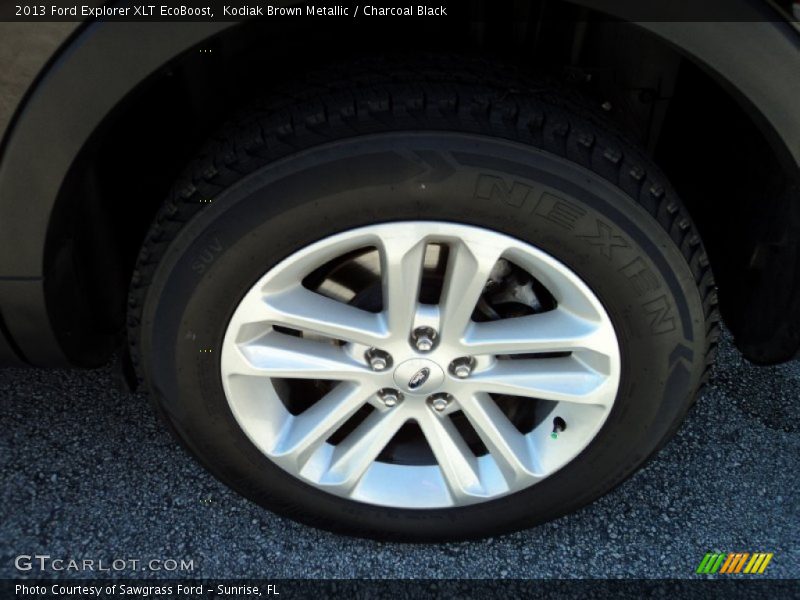 Kodiak Brown Metallic / Charcoal Black 2013 Ford Explorer XLT EcoBoost