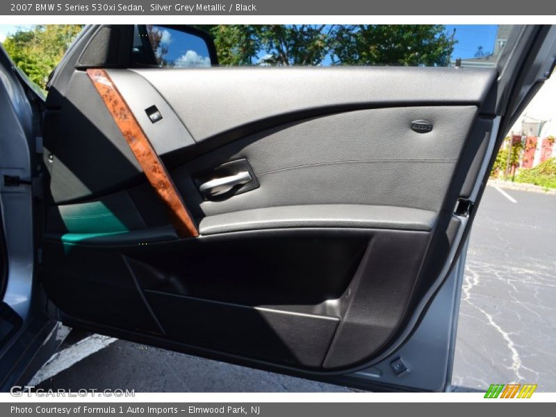 Silver Grey Metallic / Black 2007 BMW 5 Series 530xi Sedan